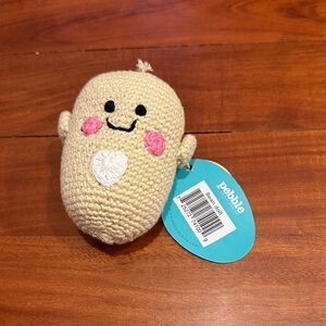 The Wee Bean Crochet Rattle Doll - handmade crochet rattle bean